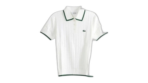 Lacoste Women's Short Sleeve Polo Collar Golf Sweater Shirt Flour/Green